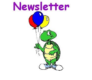 Newsletterr Turtle with Balloons